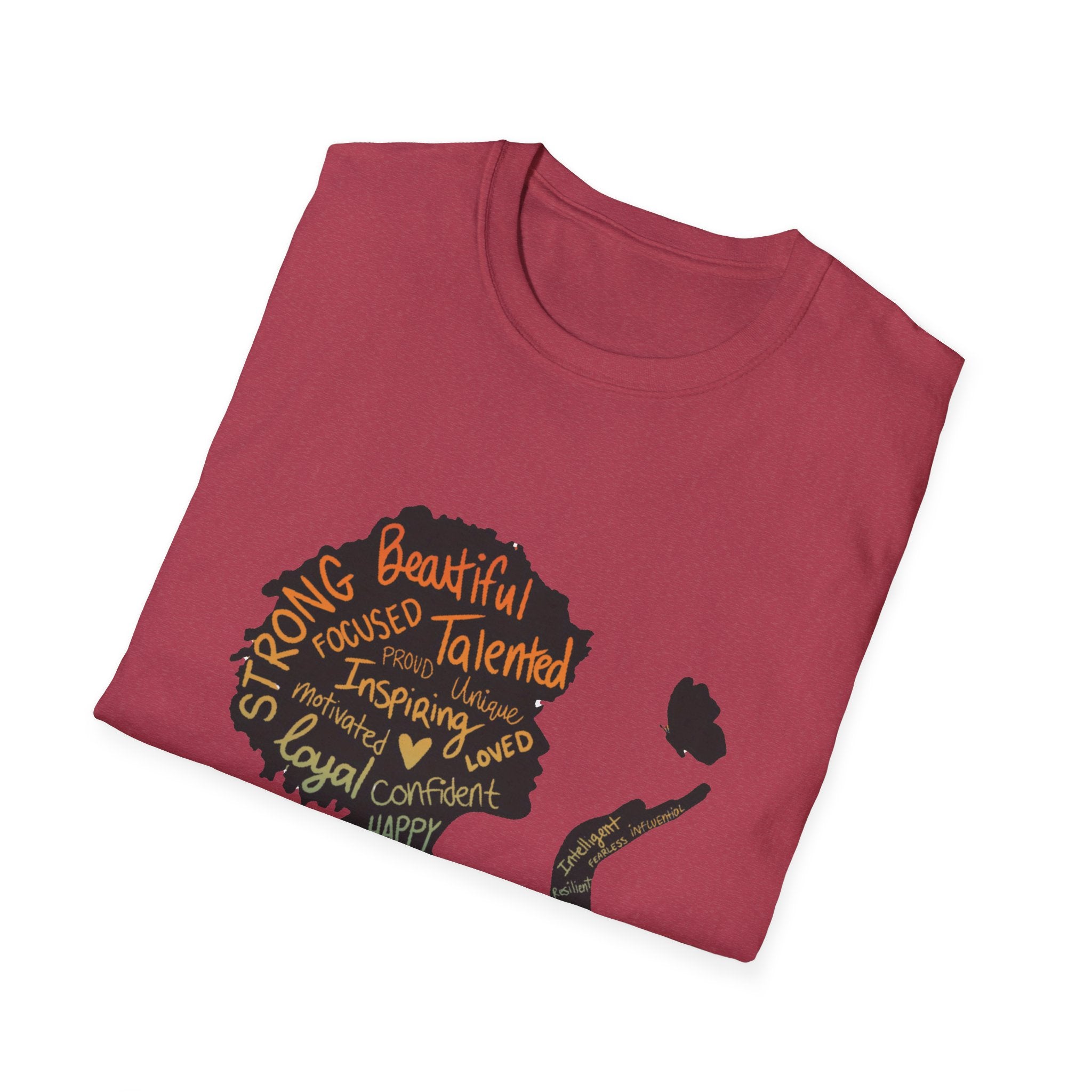 Empowering Word Art T-Shirt, Positive Affirmation Tee, Unisex Inspirational Shirt, Self-Love Gift, Motivational Apparel