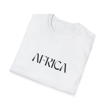 Minimalist AFRICA Typography T-Shirt, Perfect Gift for Culture Enthusiasts