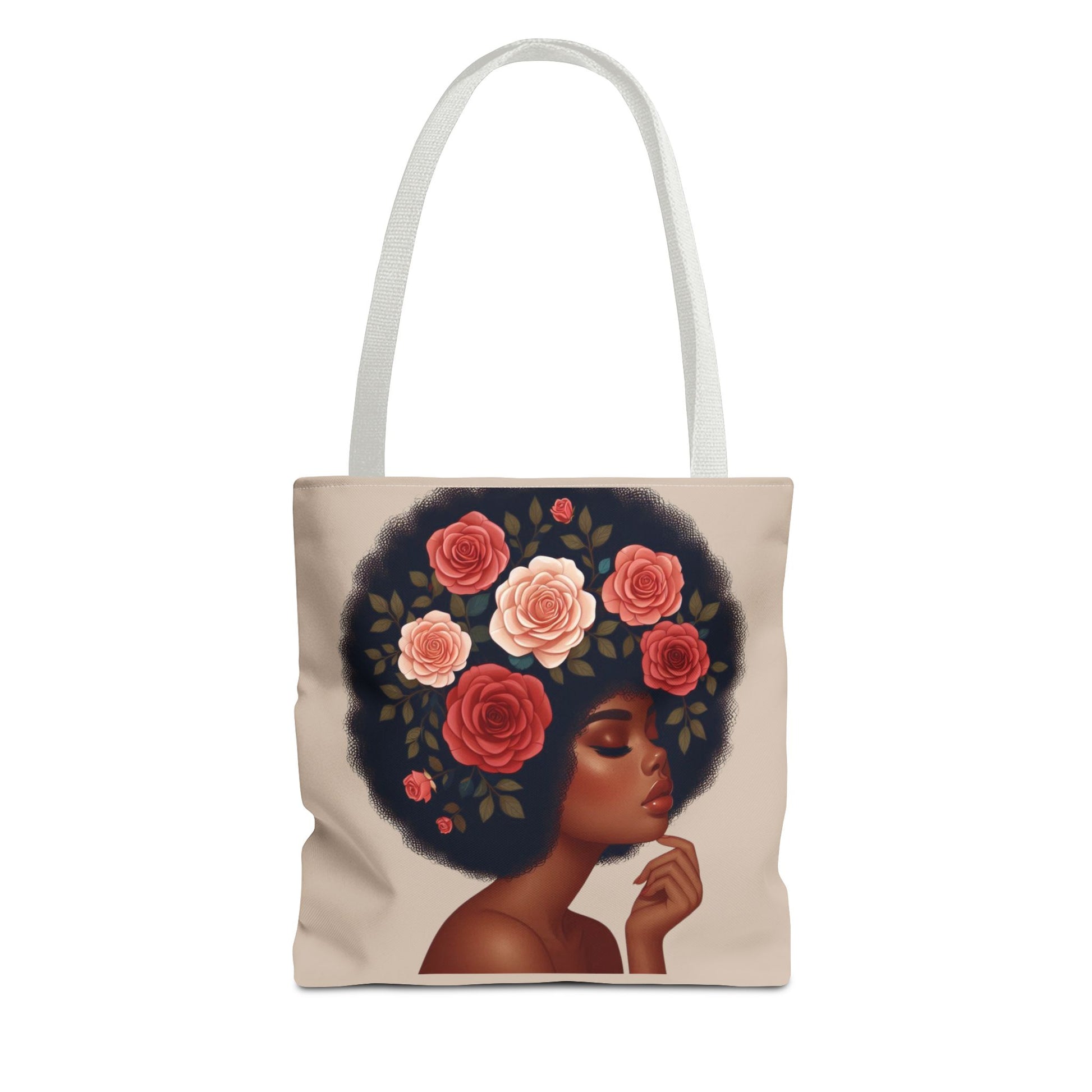 Afro Melanine Woman Tote Bag