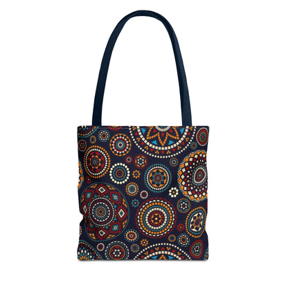 African Print Tote Bag – Echo Circles Pattern | Cultural Heritage Design