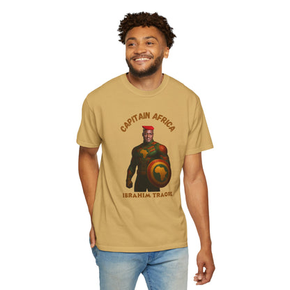 Captain Africa Unisex Garment-Dyed T-Shirt - Celebrate Heritage and Strength