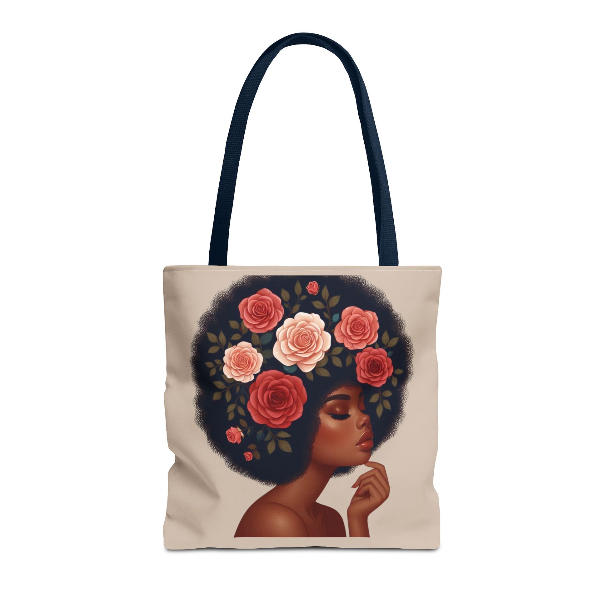 Afro Melanine Woman Tote Bag