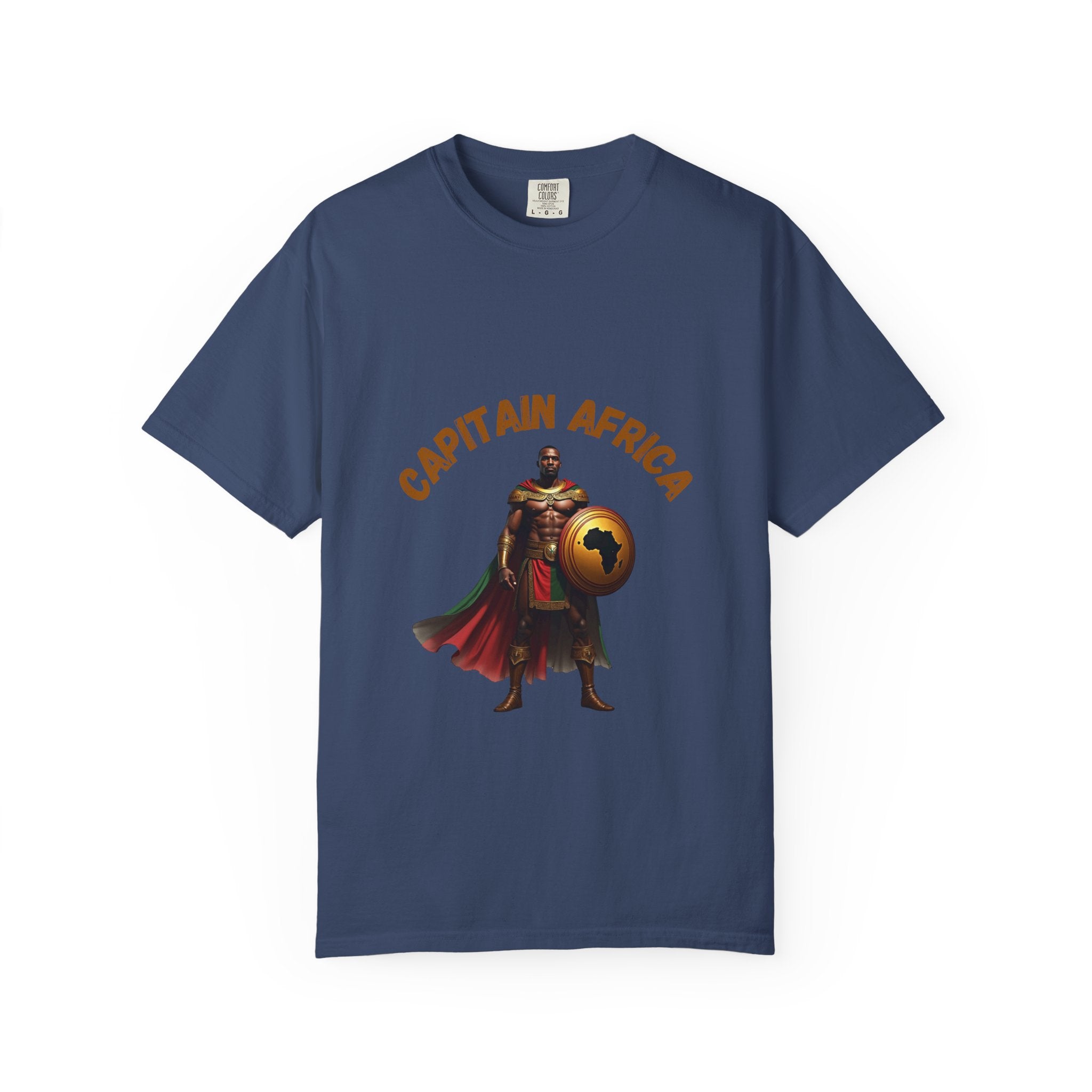 Captain Africa Unisex Garment-Dyed T-Shirt - Bold Graphic Tee for Adventurers