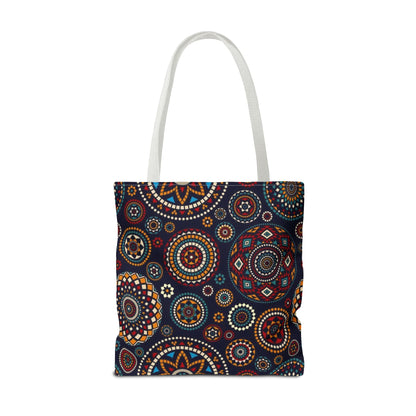 African Print Tote Bag – Echo Circles Pattern | Cultural Heritage Design