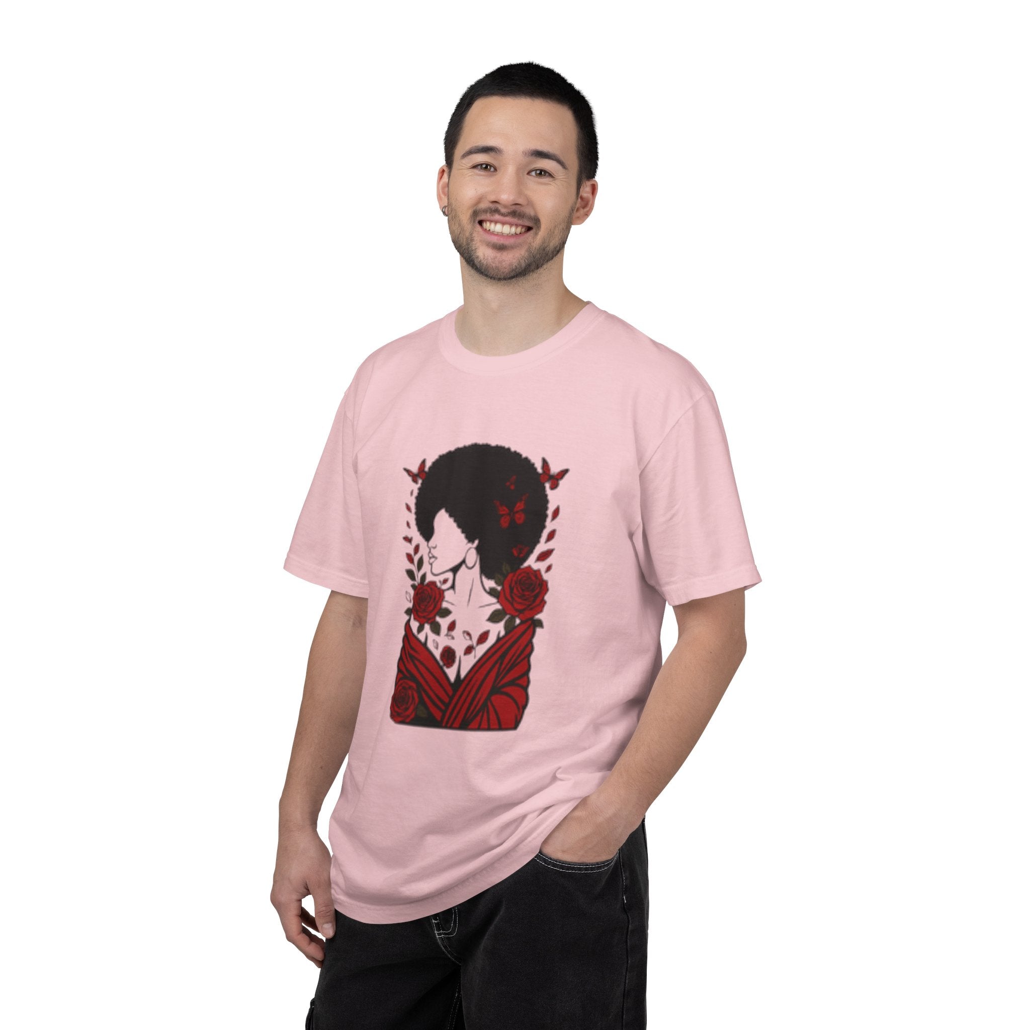 Elegant Rose Floral Graphic T-Shirt