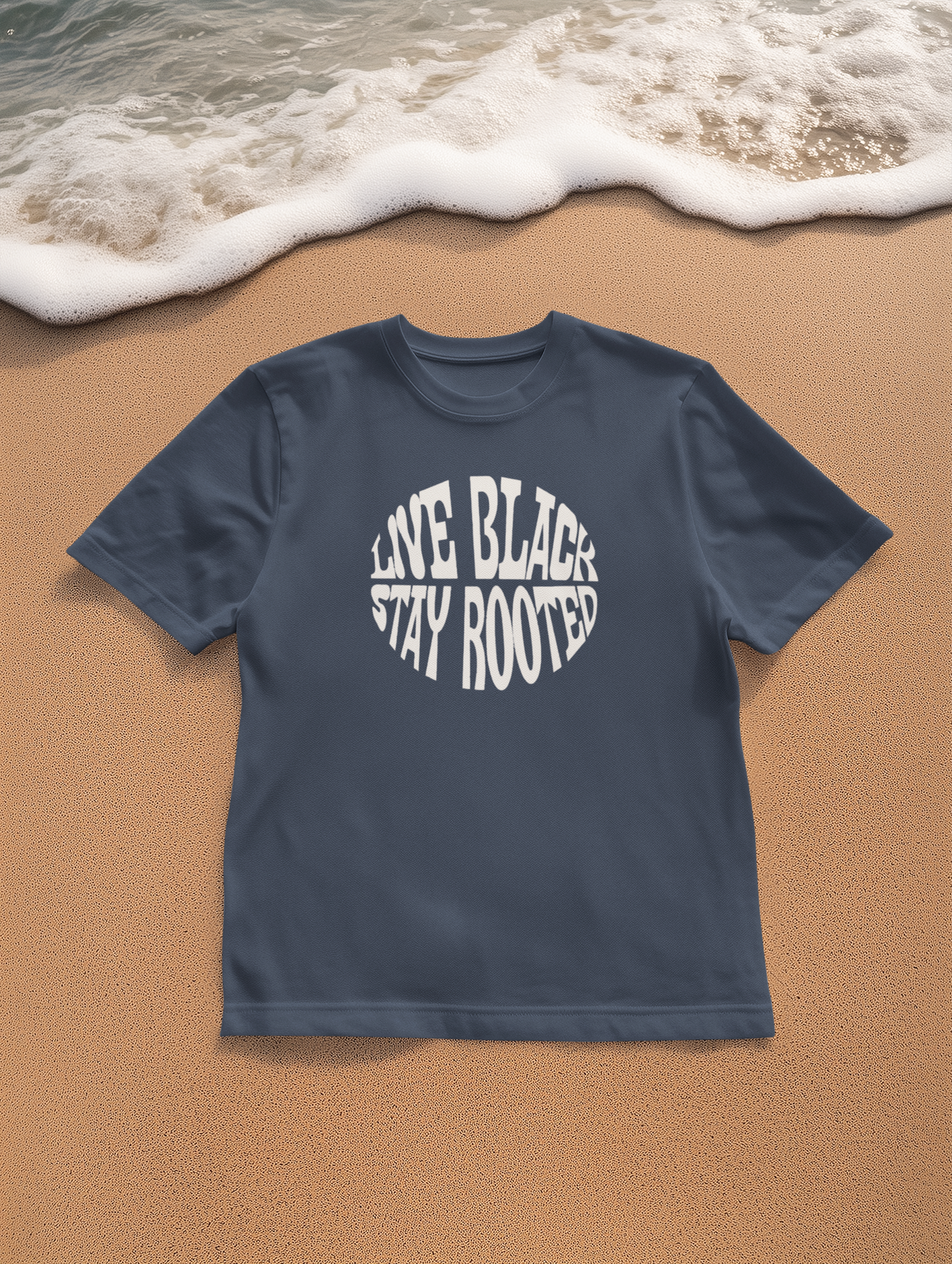 Live Black Stay Rooted Garment-Dyed Unisex T-Shirt | Soft & Stylish Tee | Perfect for Casual Wear, Gifts, Holidays, Everyday Comfort