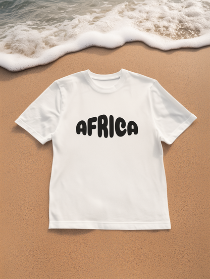 Africa Unisex Garment-Dyed T-Shirt, Casual Tee, Travel Shirt, Gift for Africa Lovers, Unisex Apparel, Summer Fashion