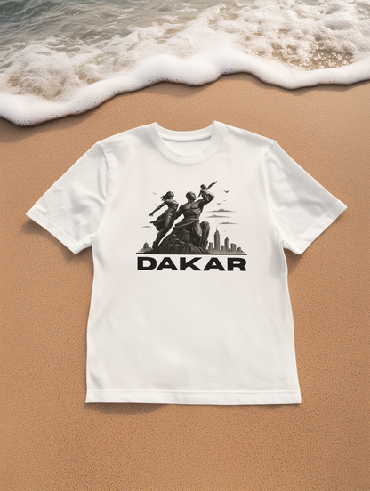 Dakar Graphic Tee, Unisex Cotton T-Shirt for Travel Lovers, Urban Style Wear, Casual Gift, Adventure Apparel
