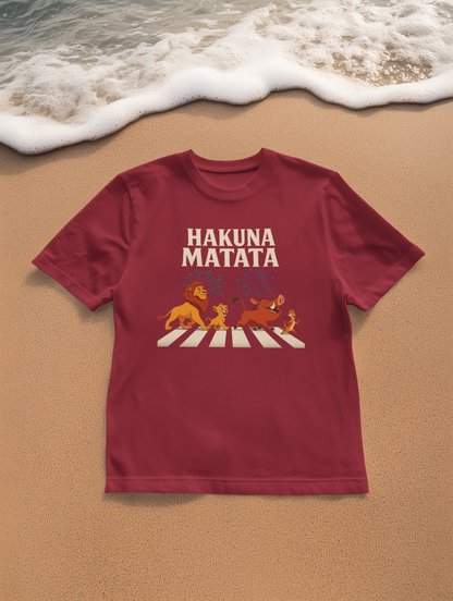 Hakuna Matata Tee, Unisex Softstyle T-Shirt, Fun Graphic Shirt, Gift for Friends, Casual Wear, Summer Tee, Disney Inspired