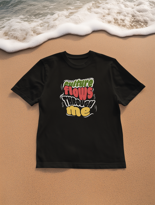 Cultural Flow Through Me Unisex T-shirt - Vibrant Graphic Tee, Music Festival Shirt, Streetwear, Gift for Artists, Everyday Wear