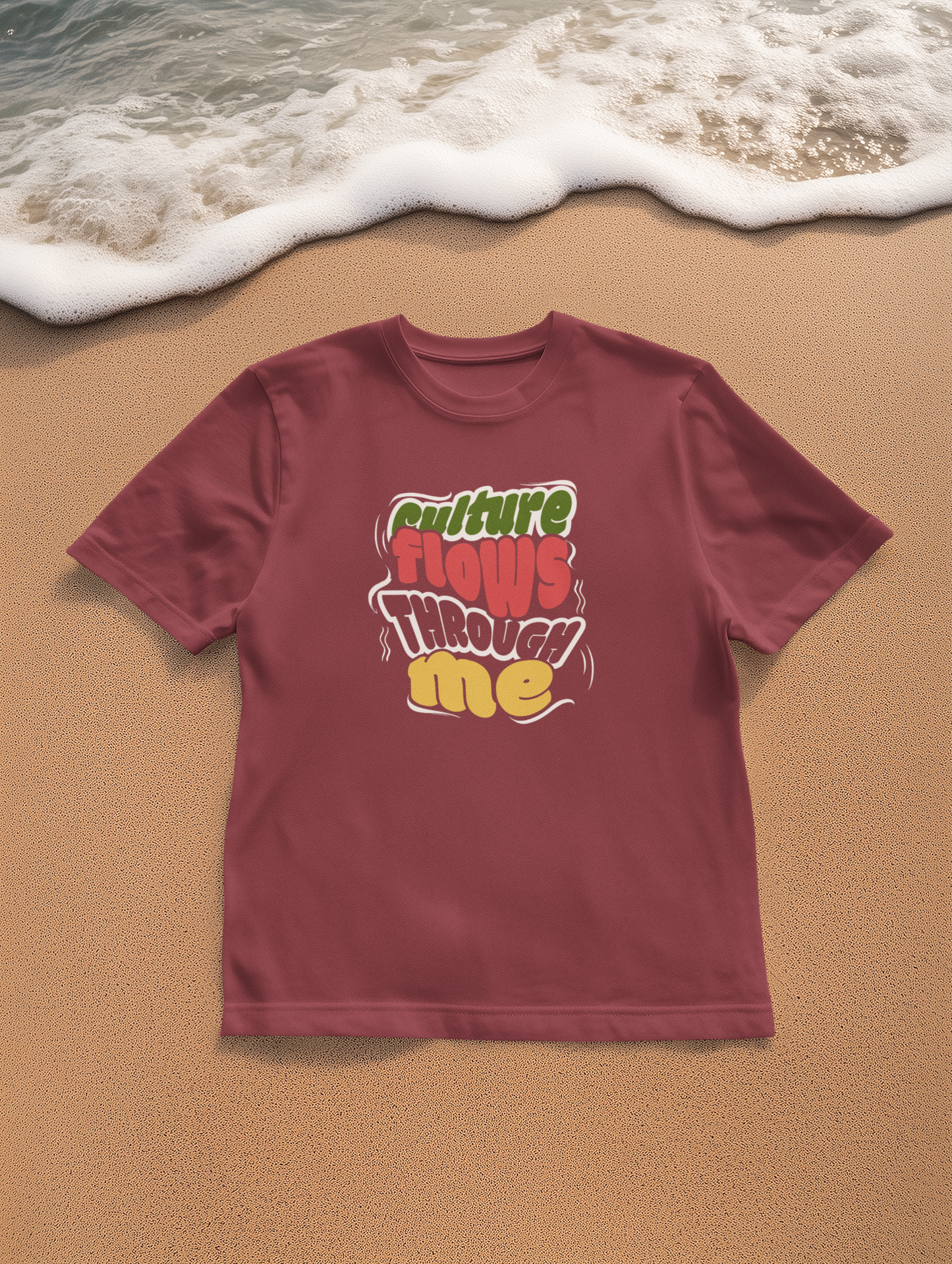 Cultural Flow Through Me Unisex T-shirt - Vibrant Graphic Tee, Music Festival Shirt, Streetwear, Gift for Artists, Everyday Wear