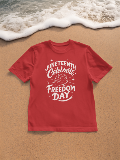 Unisex Juneteenth Freedom T-Shirt, Celebrate Freedom Day Tee, Black Unisex Graphic Tee, Juneteenth 2023 Shirt, Summer Celebration Wear
