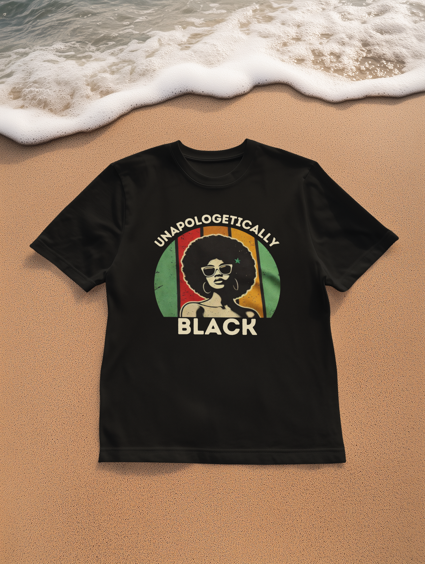 Unapologetically Black T-Shirt, Afro Pride Tee, Black History Month Gift, Culture-Inspired Wear, Handmade Apparel