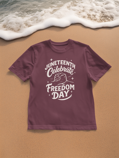Unisex Juneteenth Freedom T-Shirt, Celebrate Freedom Day Tee, Black Unisex Graphic Tee, Juneteenth 2023 Shirt, Summer Celebration Wear