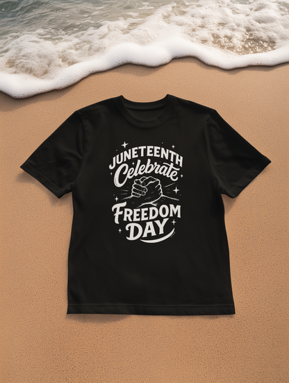 Unisex Juneteenth Freedom T-Shirt, Celebrate Freedom Day Tee, Black Unisex Graphic Tee, Juneteenth 2023 Shirt, Summer Celebration Wear