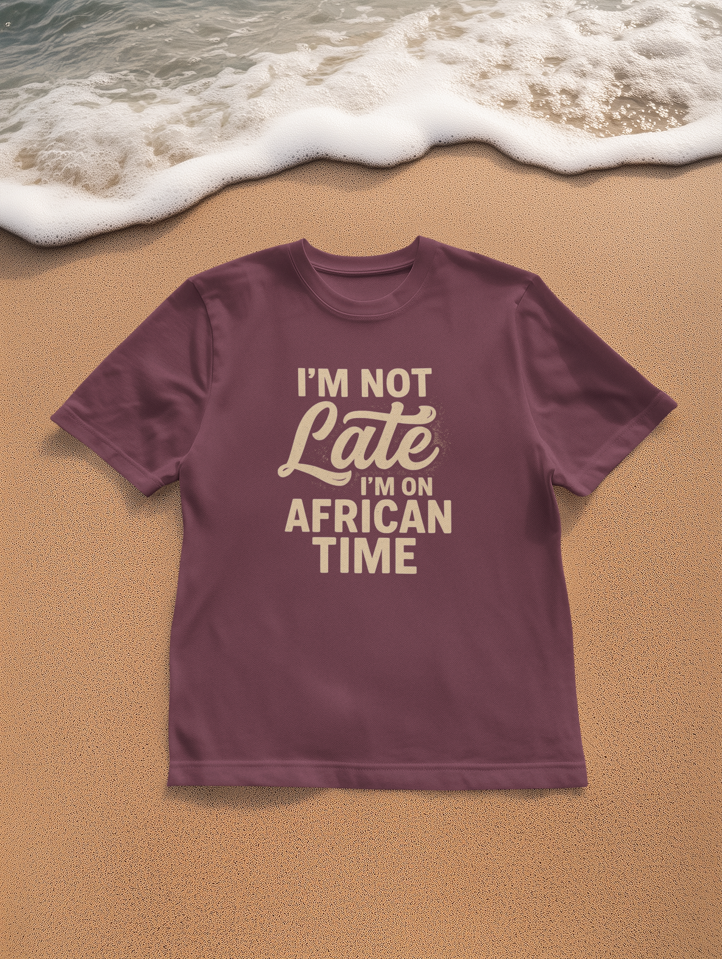 I'm on African Time Unisex Softstyle T-Shirt, Funny T-Shirt, Gift for Friends, Casual Wear, African Culture Shirt, Celebration Apparel