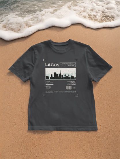 Lagos Retro City T-Shirt - Unisex Softstyle Tee for Urban Explorers, Perfect for Travel, Summer, Gifts, and Casual Wear