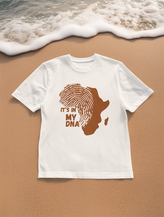 African Heritage Unisex Heavy Cotton Tee - It's in My DNA, Africa Pride Shirt, Culture Tee, Gift for Heritage Lovers,