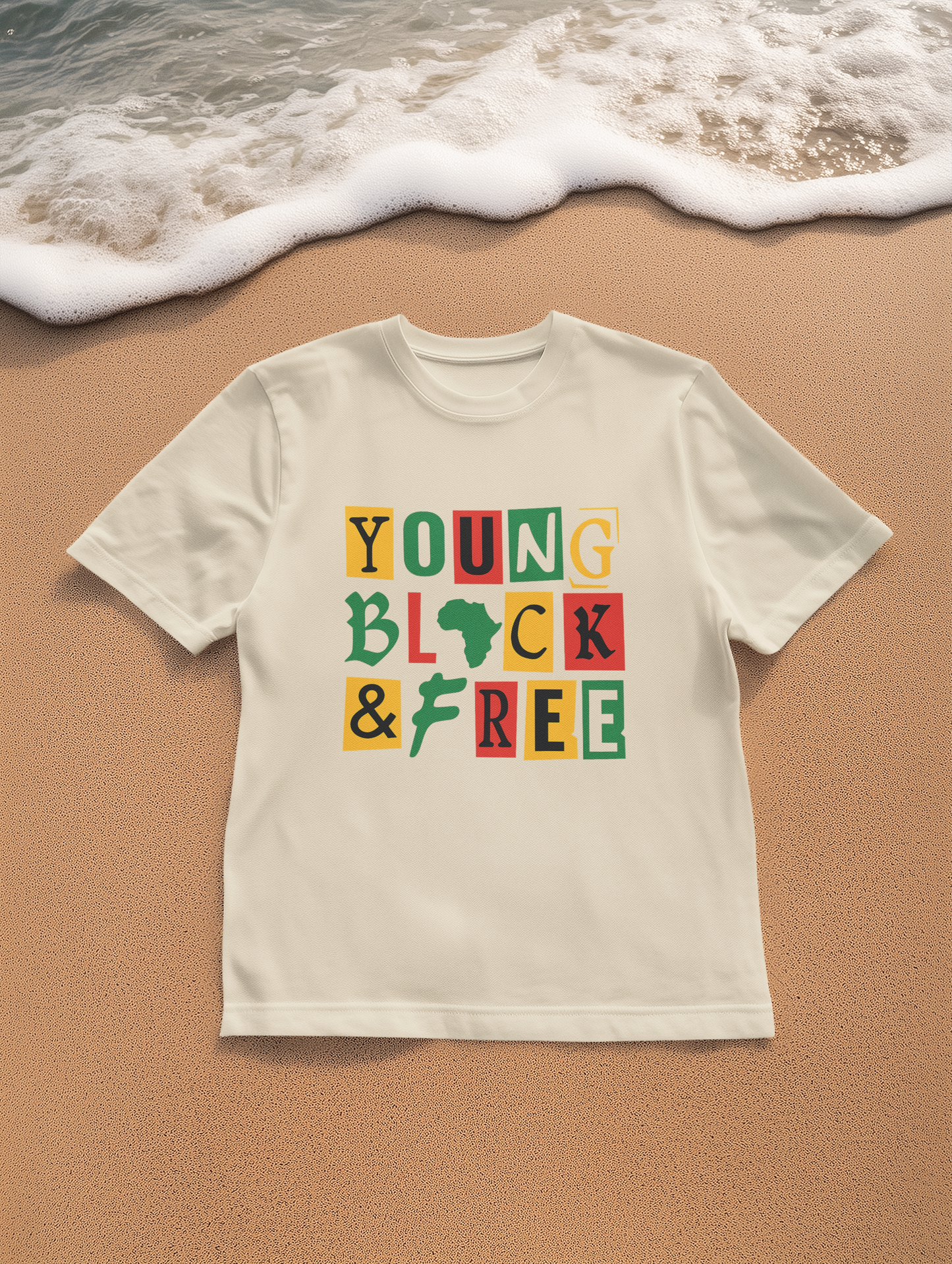 Young, Black & Free Unisex Tee | Empowerment Shirt | Graduation, Juneteenth, Affirmation Gift, Casual Wear, Statement Tee