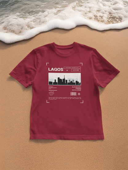 Lagos Retro City T-Shirt - Unisex Softstyle Tee for Urban Explorers, Perfect for Travel, Summer, Gifts, and Casual Wear