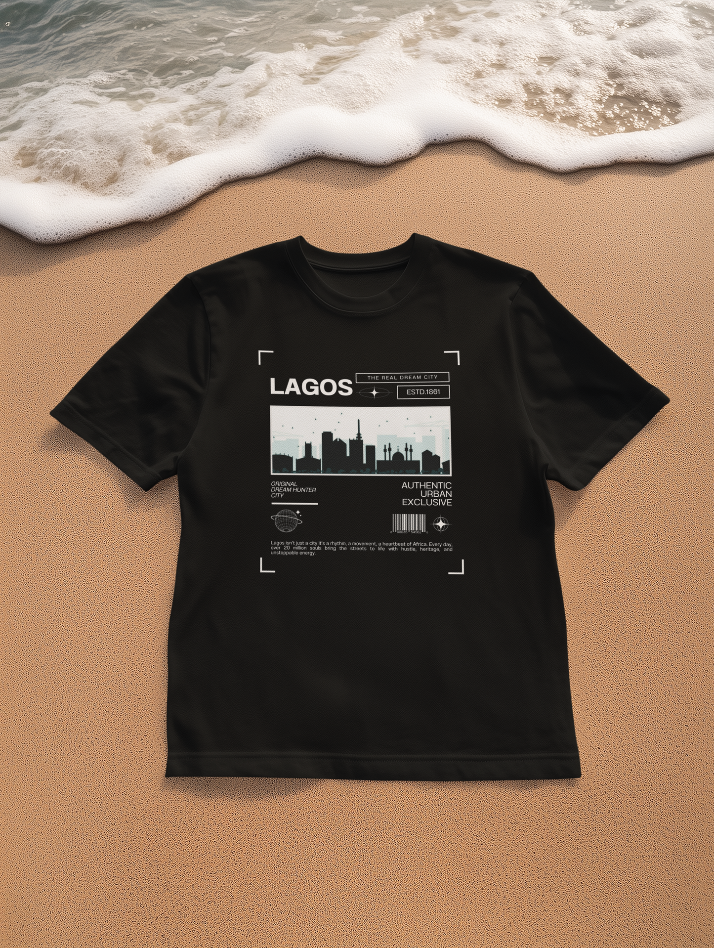 Lagos Retro City T-Shirt - Unisex Softstyle Tee for Urban Explorers, Perfect for Travel, Summer, Gifts, and Casual Wear