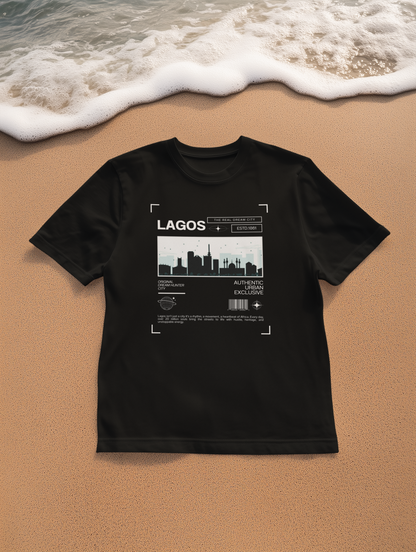 Lagos Retro City T-Shirt - Unisex Softstyle Tee for Urban Explorers, Perfect for Travel, Summer, Gifts, and Casual Wear