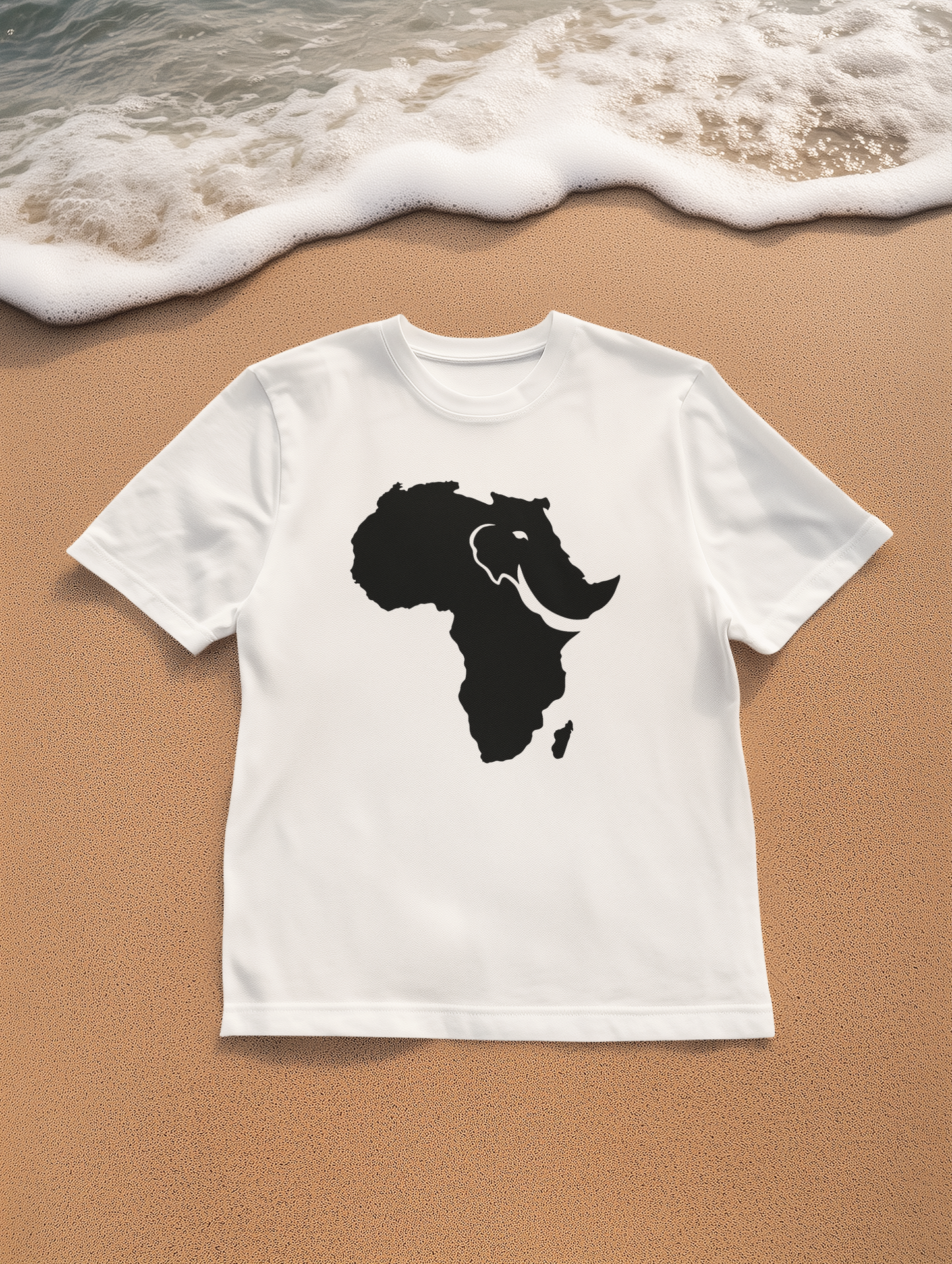 African Elephant Silhouette Unisex Heavy Cotton Tee, Graphic Tee, Nature Lover Shirt, Animal Conservation Gift, Eco-Friendly Fashion