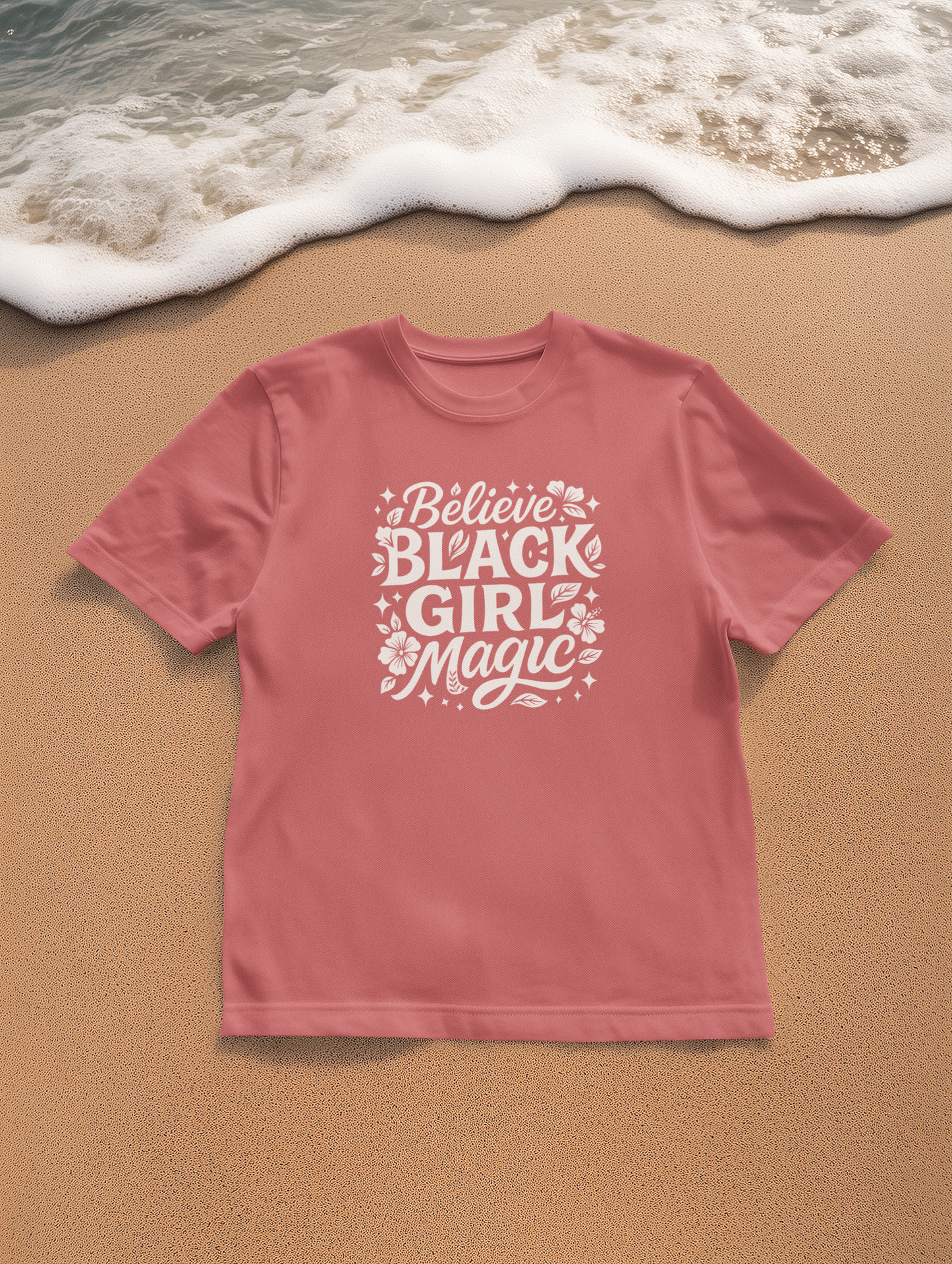 Unisex 'Believe in Black Girl Magic' Garment-Dyed T-Shirt, Empowerment Tee, Gift for Sisters, Moms, Black History Month