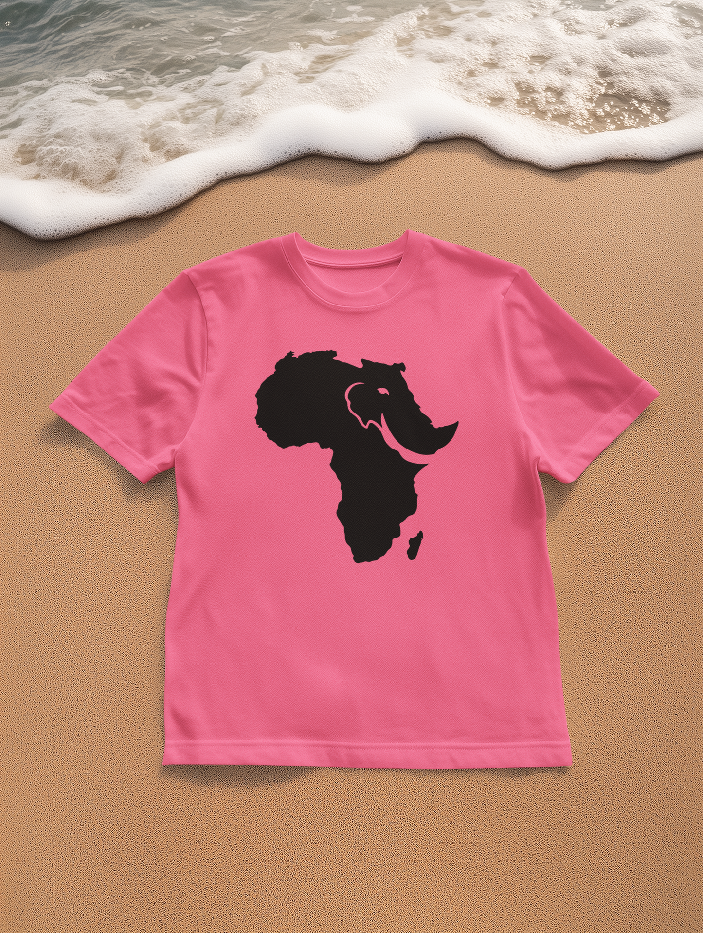 African Elephant Silhouette Unisex Heavy Cotton Tee, Graphic Tee, Nature Lover Shirt, Animal Conservation Gift, Eco-Friendly Fashion