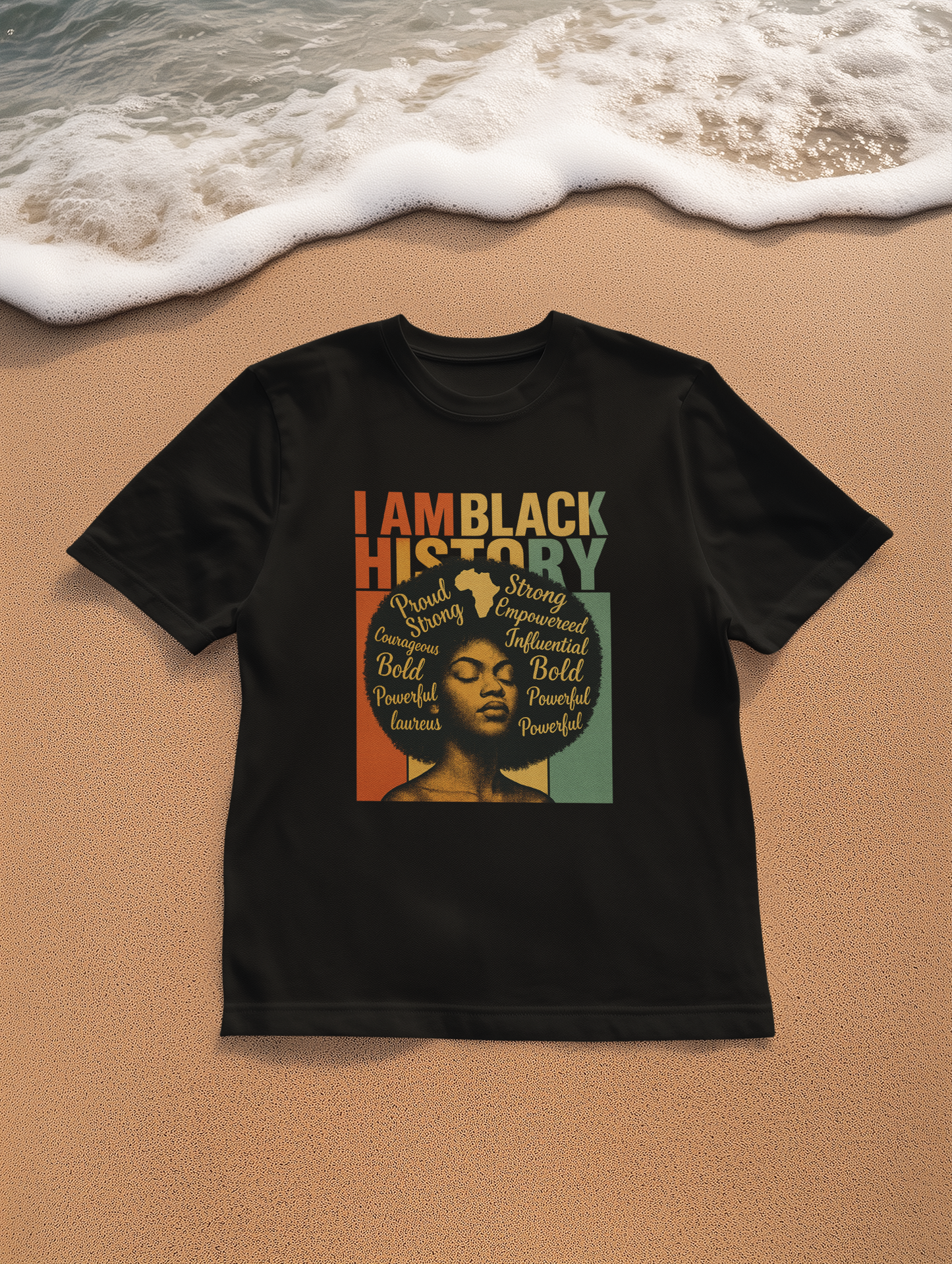 Bold Black History T-Shirt, Unisex Tee for Black History Month, Empowering Graphic Shirt, Statement T-Shirt, Gift for Activists