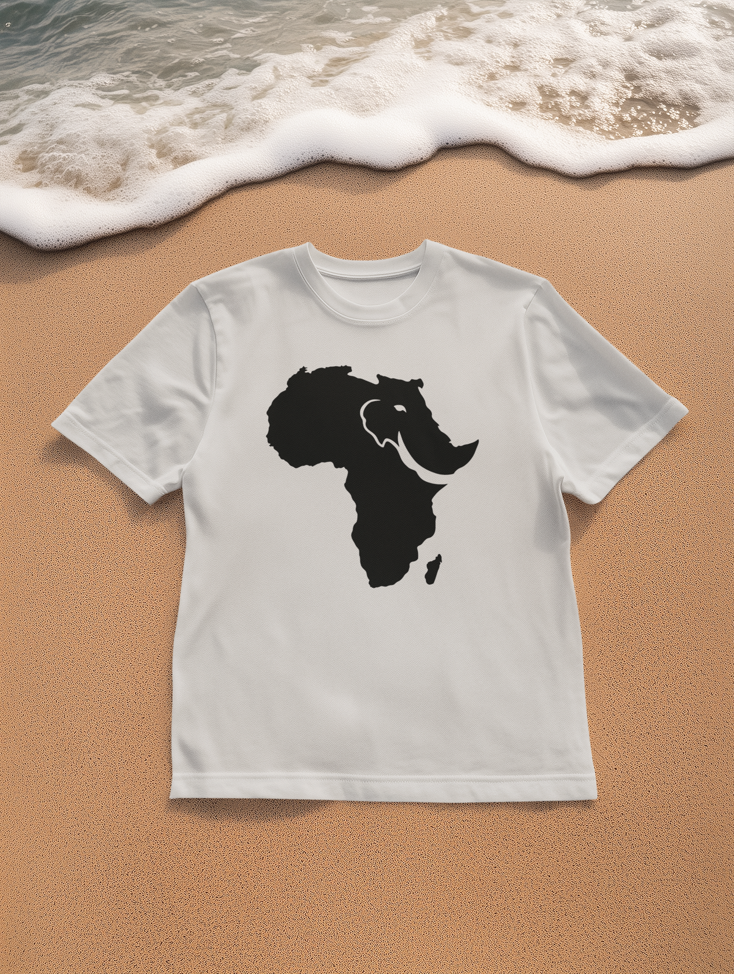 African Elephant Silhouette Unisex Heavy Cotton Tee, Graphic Tee, Nature Lover Shirt, Animal Conservation Gift, Eco-Friendly Fashion