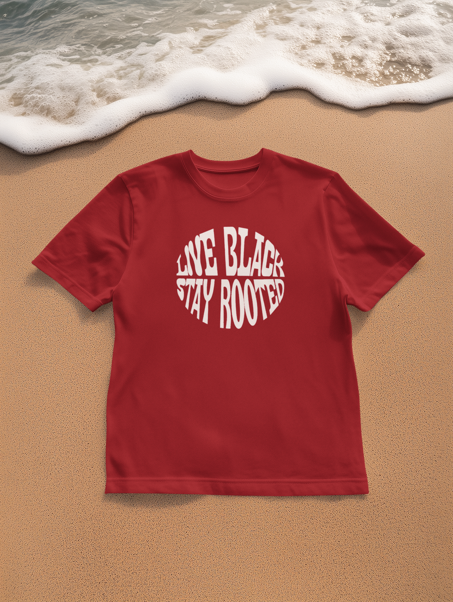 Live Black Stay Rooted Garment-Dyed Unisex T-Shirt | Soft & Stylish Tee | Perfect for Casual Wear, Gifts, Holidays, Everyday Comfort