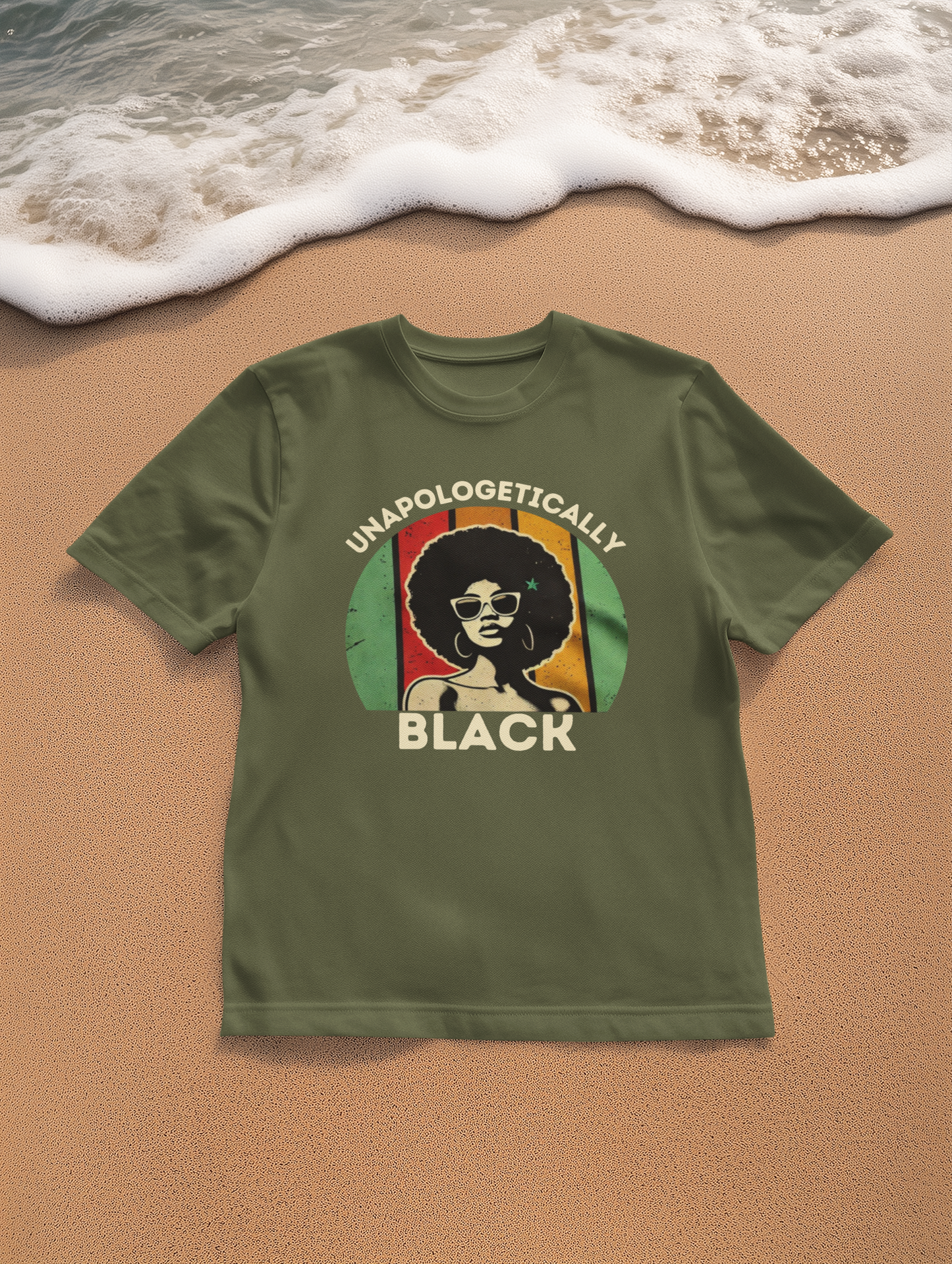 Unapologetically Black T-Shirt, Afro Pride Tee, Black History Month Gift, Culture-Inspired Wear, Handmade Apparel